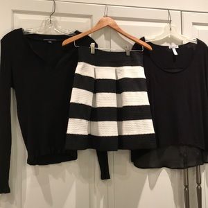 Skirt and shirts bundle s/m